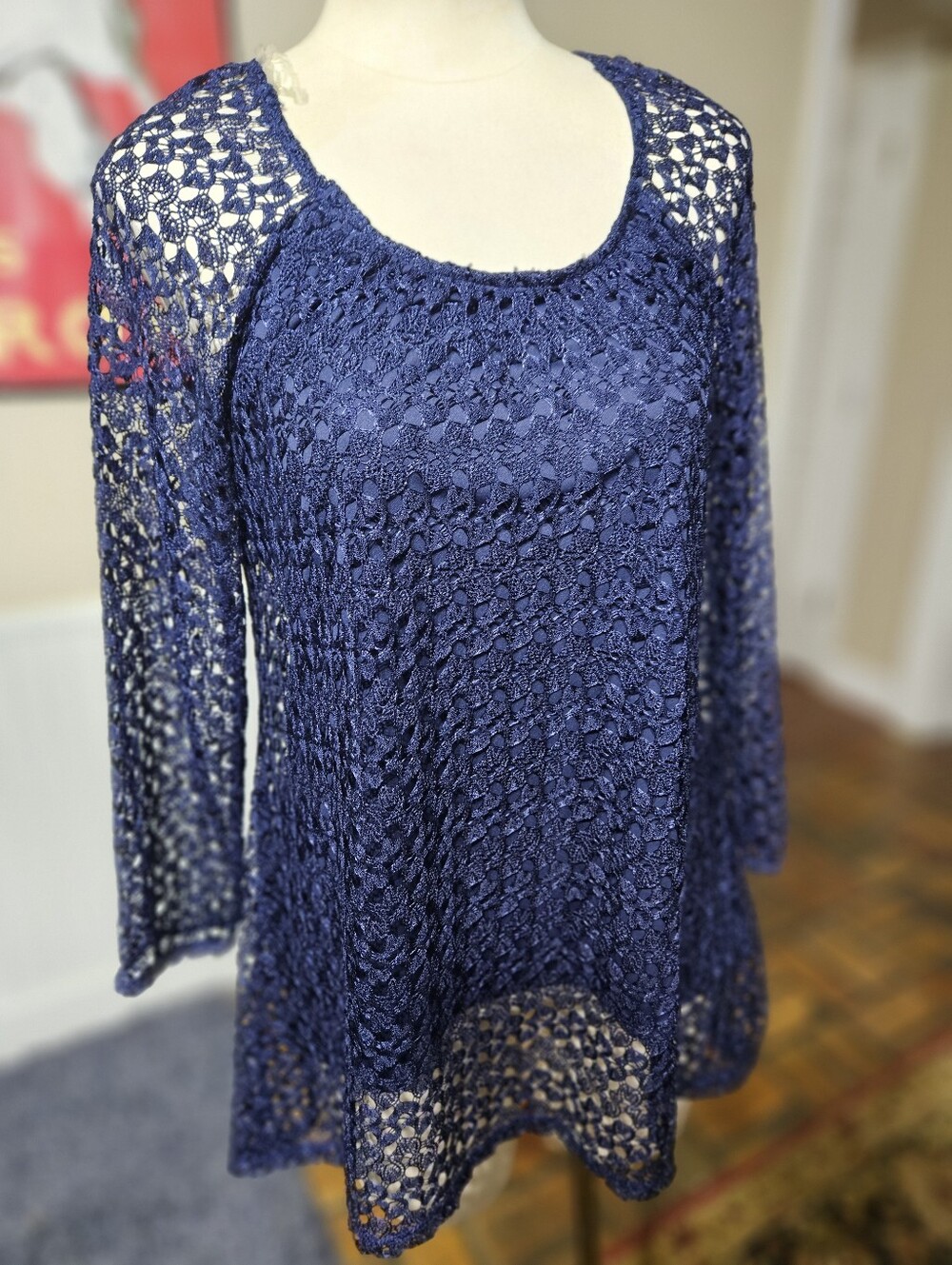 Kim Rogers Lace Top Petite Large